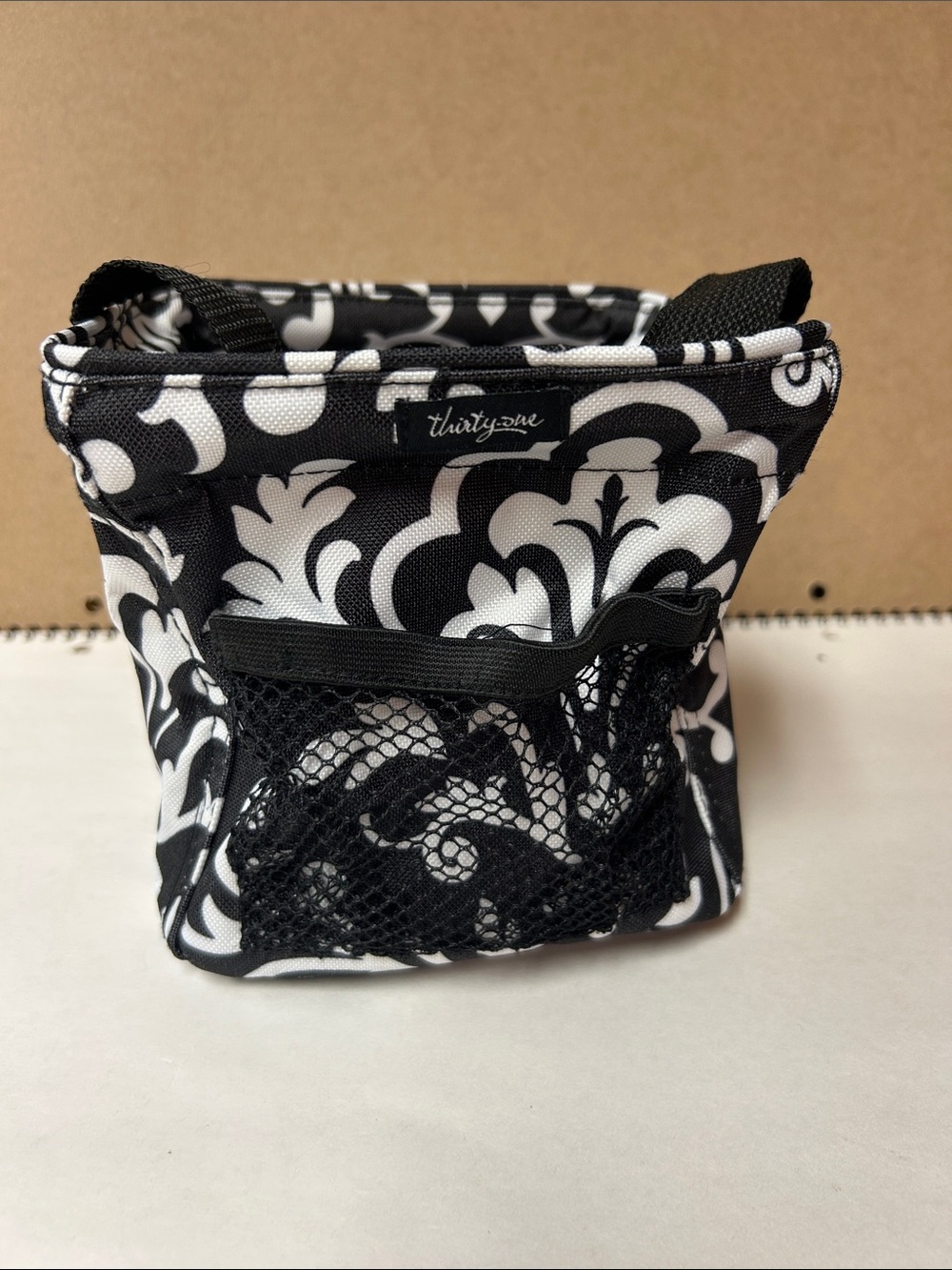 thirty-one Black & White Damask Cosmetic Organizer